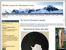 Tablet Screenshot of antarctic-monument.org